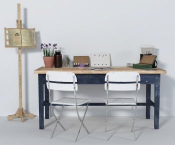 Nordic Style Computer Desk And Chair-ID:463333436