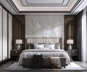 New Chinese Style Bedroom-ID:220632199