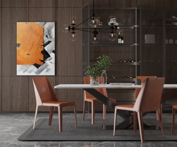 Modern Dining Table And Chairs-ID:719113629