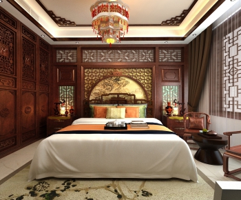 Chinese Style Bedroom-ID:214304221