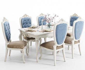 American Style Dining Table And Chairs-ID:380677563