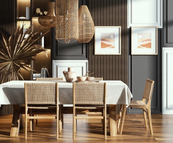 Nordic Style Dining Table And Chairs-ID:386935776