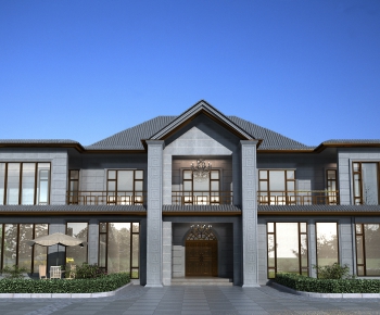 Chinese Style Villa Appearance-ID:244244799