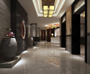 New Chinese Style Elevator Hall-ID:901267842