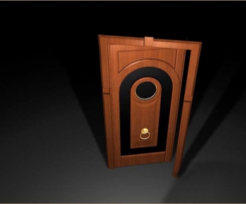 European Style Solid Wood Door-ID:490563695