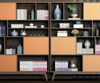 New Chinese Style Bookcase-ID:127328313
