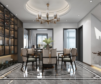 New Chinese Style Dining Room-ID:883046418