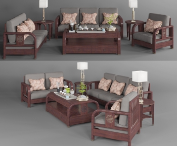 New Chinese Style Sofa Combination-ID:171397481