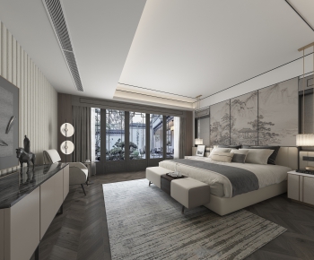 New Chinese Style Bedroom-ID:190928593
