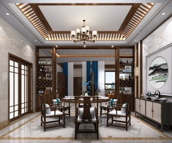New Chinese Style Dining Room-ID:579500278