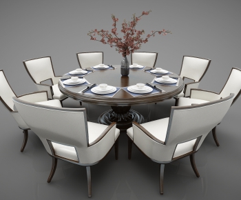 New Chinese Style Dining Table And Chairs-ID:622913587