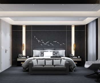 New Chinese Style Bedroom-ID:682270716