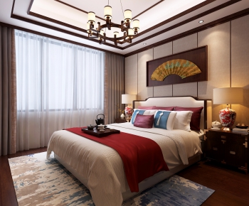 New Chinese Style Bedroom-ID:363225831