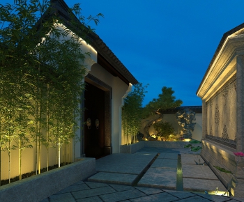 New Chinese Style Courtyard/landscape-ID:586410853
