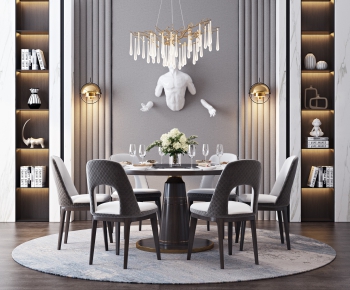 Modern Dining Table And Chairs-ID:430571865