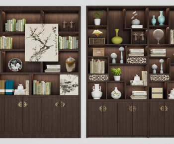 New Chinese Style Bookcase-ID:887672229