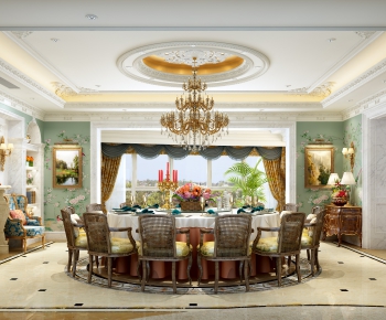 American Style Dining Room-ID:198484428