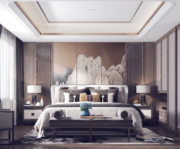 New Chinese Style Bedroom-ID:791698472