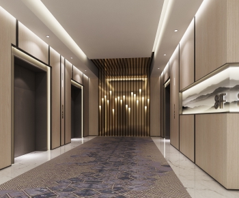 New Chinese Style Corridor Elevator Hall-ID:218010131