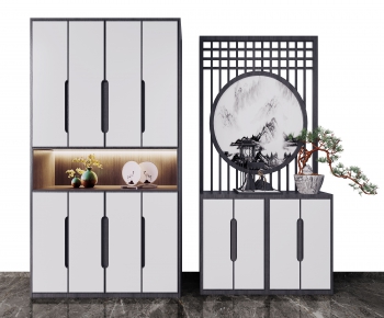 New Chinese Style Shoe Cabinet-ID:291253598