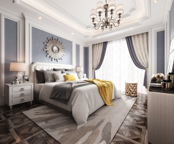 Simple European Style Bedroom-ID:799044419