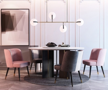 Modern Dining Table And Chairs-ID:380714748
