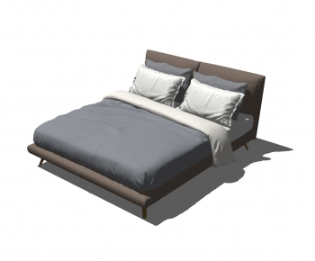 Modern Double Bed-ID:979068246