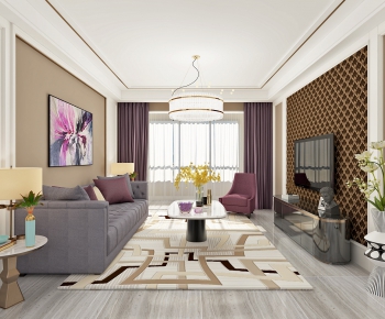 Modern A Living Room-ID:918540855