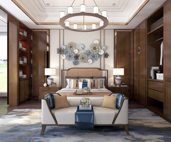 New Chinese Style Bedroom-ID:349313814