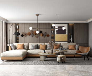 Modern A Living Room-ID:343847562