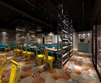 Industrial Style Dining Room-ID:206365162