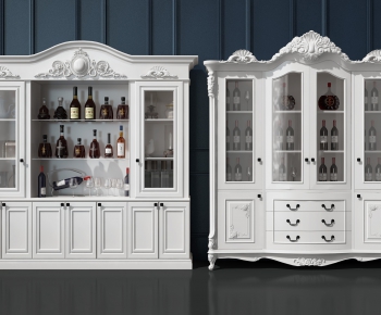 Simple European Style Wine Cabinet-ID:930057946
