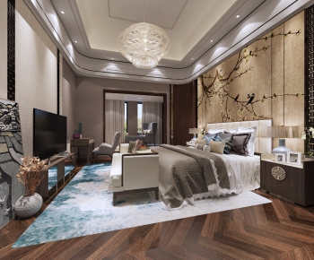 New Chinese Style Bedroom-ID:705745168