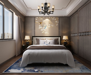 New Chinese Style Bedroom-ID:843547537