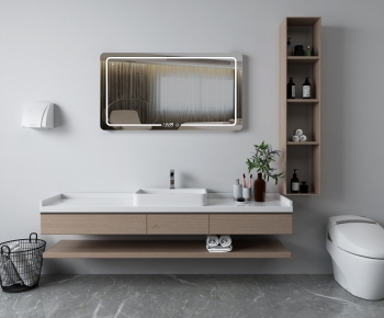 Nordic Style Bathroom Cabinet-ID:216298266
