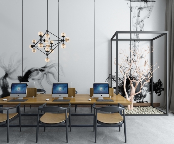 New Chinese Style Office Table-ID:798372117