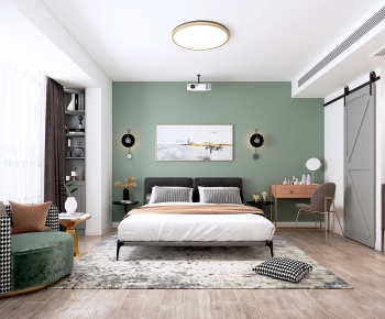 Nordic Style Bedroom-ID:690403837