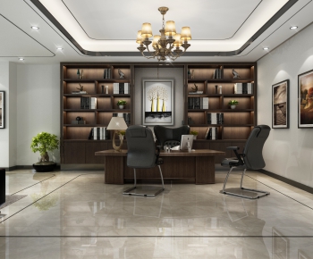 New Chinese Style Manager's Office-ID:690343143