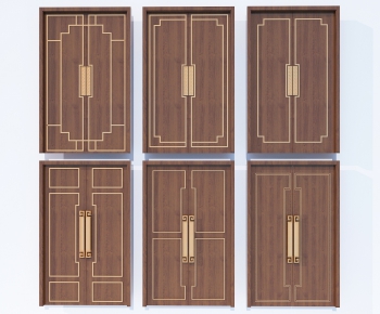New Chinese Style Double Door-ID:501417977