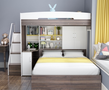Nordic Style Bunk Bed-ID:697199654