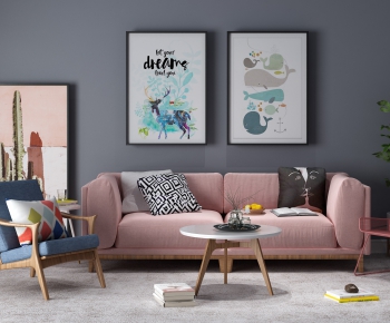 Nordic Style Sofa Combination-ID:433625231
