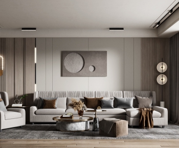 Modern A Living Room-ID:616309488