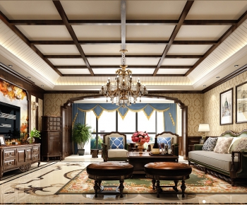 American Style A Living Room-ID:694232956