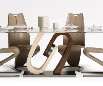 Modern Dining Table And Chairs-ID:695782974