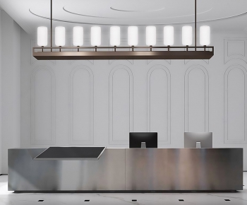 Modern Office Reception Desk-ID:881375999