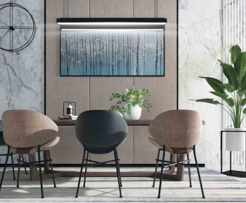 Modern Dining Table And Chairs-ID:595910286