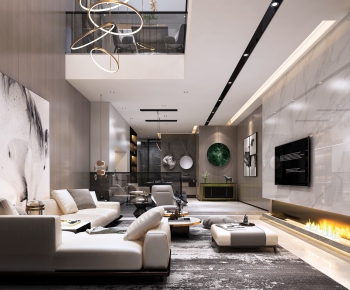 Modern A Living Room-ID:573350316
