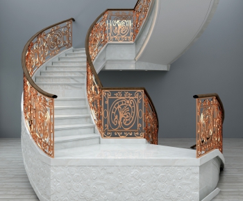 European Style Rotating Staircase-ID:412364872