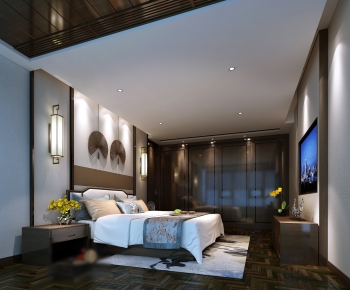 New Chinese Style Bedroom-ID:272319151