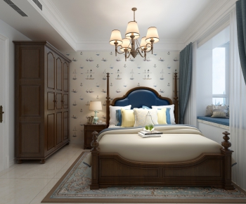 American Style Simple European Style Bedroom-ID:862008767
